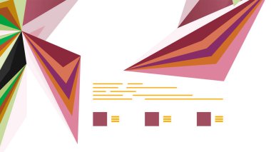 Modern üçgen sunu şablonu