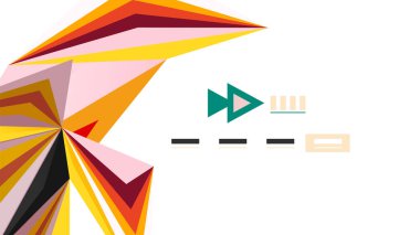 Modern üçgen sunu şablonu