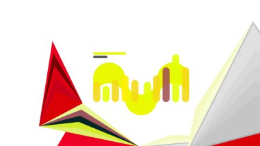 Modern üçgen sunu şablonu