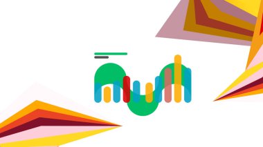 Modern üçgen sunu şablonu