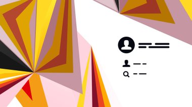 Modern üçgen sunu şablonu