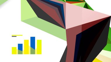 Modern üçgen sunu şablonu