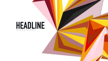 Modern üçgen sunu şablonu