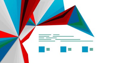 Modern üçgen sunu şablonu