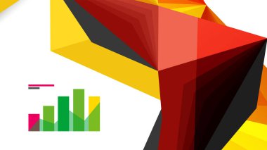 Modern üçgen sunu şablonu