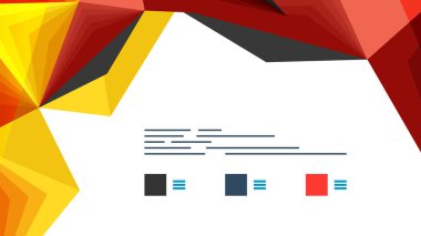 Modern üçgen sunu şablonu