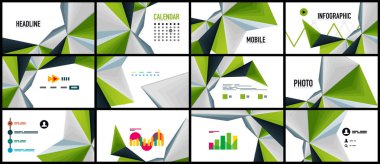 Modern üçgen sunu şablonu