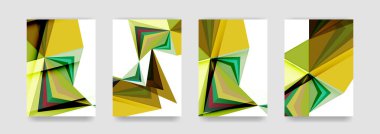 En az vektör arka plan küme kapsıyor