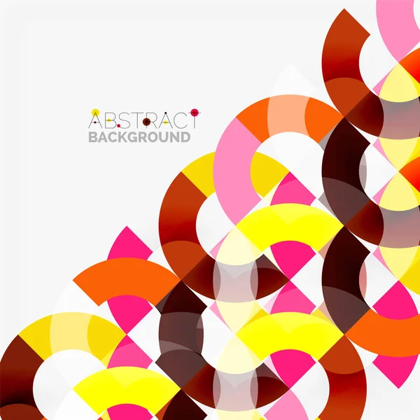 Modern geometrik desen tasarım gri arka plan üzerinde renkli halkalar