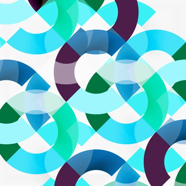 Modern geometrik desen tasarım gri arka plan üzerinde renkli halkalar