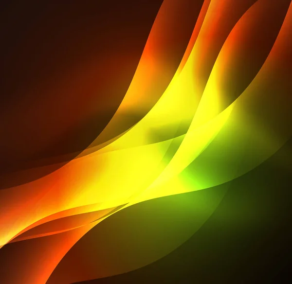 Osvětlen neon vlny — Stockový vektor
