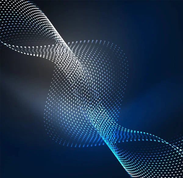 Vektör dalga parçacıklar arka plan