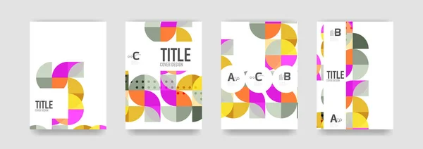 Set of brochure cover templates — Stock Vector