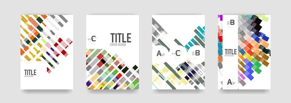 Set of brochure cover templates — Stock Vector