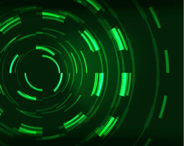 Neon Çemberleri Soyut Arkaplan