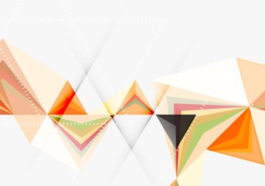 Üçgen düşük Poli vektör a4 boyutu geometrik soyut şablonu