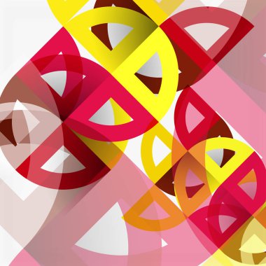 Kağıt daire kesim, mozaik mix geometrik desen tasarım