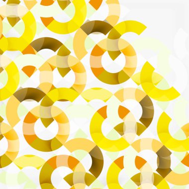 Modern geometrik desen tasarım gri arka plan üzerinde renkli halkalar