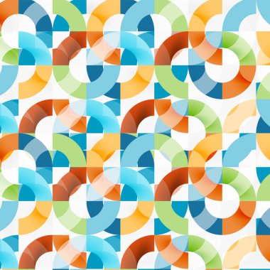 Modern geometrik desen tasarım gri arka plan üzerinde renkli halkalar