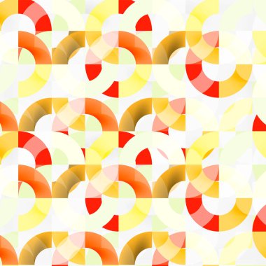 Modern geometrik desen tasarım gri arka plan üzerinde renkli halkalar