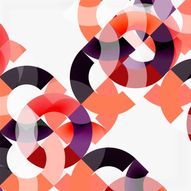 Modern geometrik desen tasarım gri arka plan üzerinde renkli halkalar