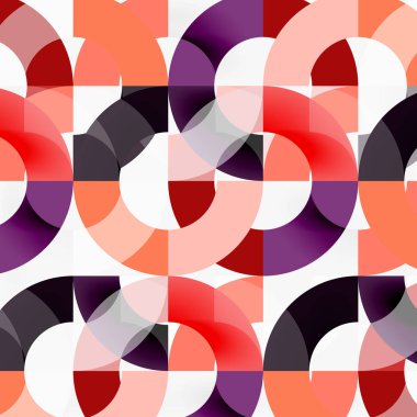 Modern geometrik desen tasarım gri arka plan üzerinde renkli halkalar