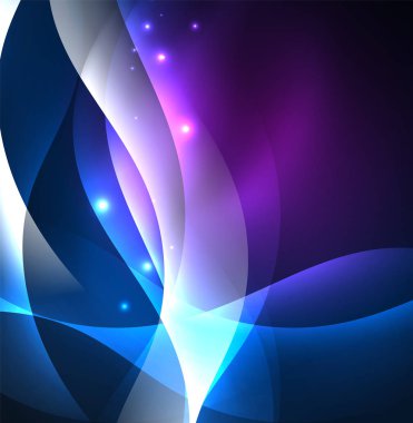 Neon ışıklı dalgalar