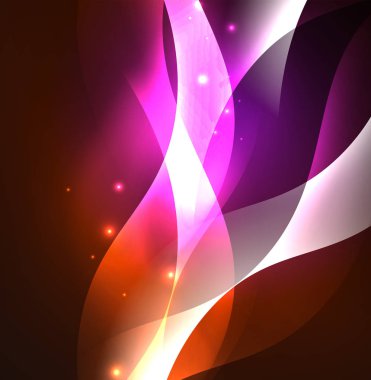 Neon ışıklı dalgalar