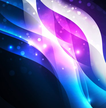 Neon ışıklı dalgalar