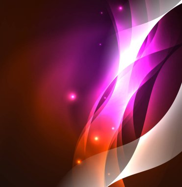 Neon ışıklı dalgalar