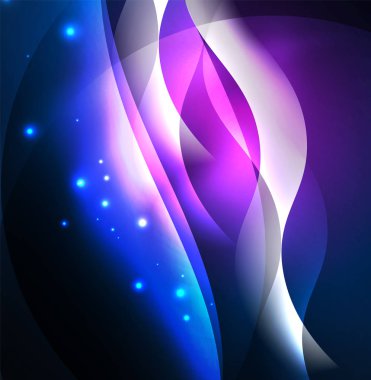 Neon ışıklı dalgalar