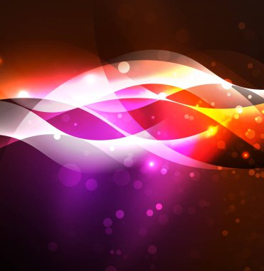 Neon ışıklı dalgalar