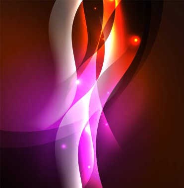 Neon ışıklı dalgalar