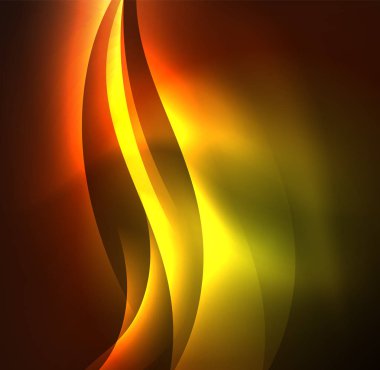 Neon ışıklı dalgalar