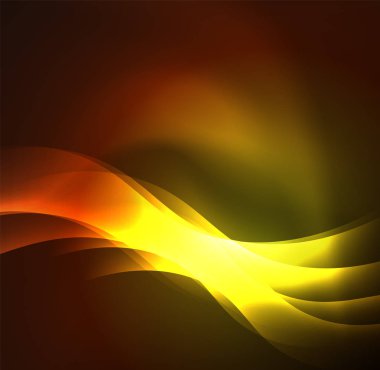 Neon ışıklı dalgalar