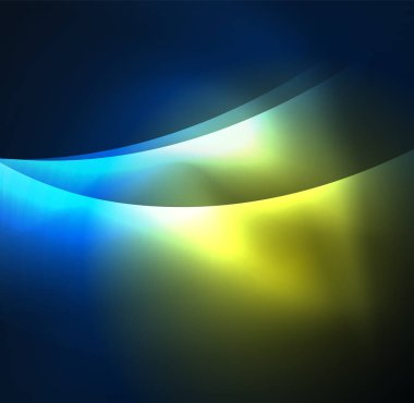 Neon ışıklı dalgalar