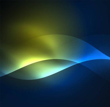 Neon ışıklı dalgalar