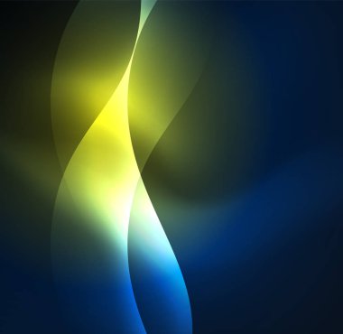 Neon ışıklı dalgalar