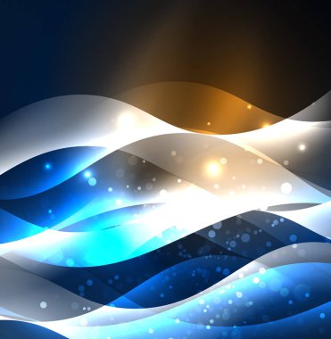 Neon ışıklı dalgalar