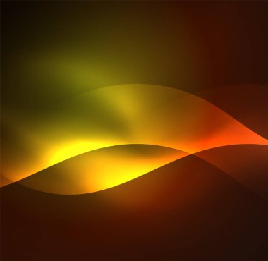 Neon ışıklı dalgalar