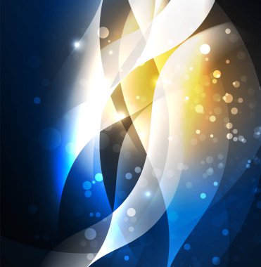 Neon ışıklı dalgalar