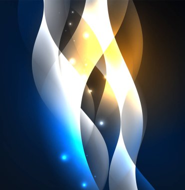 Neon ışıklı dalgalar