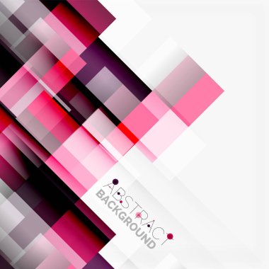 Soyut engeller şablon tasarım arka plan, beyaz, basit geometrik şekiller düz çizgiler ve dikdörtgenler