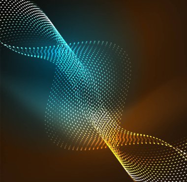 Vektör dalga parçacıklar arka plan