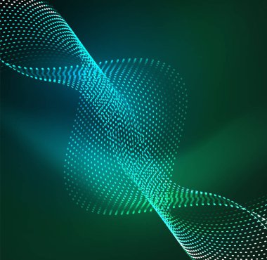 Vektör dalga parçacıklar arka plan