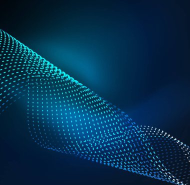 Vektör dalga parçacıklar arka plan