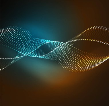 Vektör dalga parçacıklar arka plan