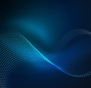 Vektör dalga parçacıklar arka plan