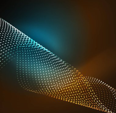 Vektör dalga parçacıklar arka plan