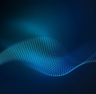 Vektör dalga parçacıklar arka plan